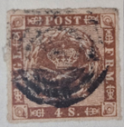 Stamp Denmark 1863 #9 used