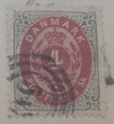 Stamp Denmark 1870 #18 used