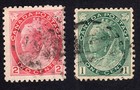 Canada 75 & 77 Queen Victoria used stamps