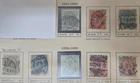 Stamp Denmark 1884-1901 #38-43, 45-46 used