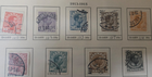 Stamp Denmark 1913-15 #100, 102-03, 107, 114, 120, 126, 128-129 used