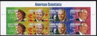 Scott #4227a (4224-27) American Scientists Title Plate Block of 8 Stamps - MNH