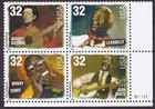 Scott #3215a (3212-3215) Folk Musicians Plate Block of 4 Stamps - MNH LR