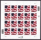 Scott #3621 Waving Flag Sheet of 20 Stamps - MNH P#P1111
