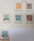Stamp Denmark 1921-25 Postage Due J9-J11, J15, J17, J19 used