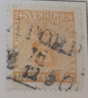 Stamp Sweden 1858 #10 used