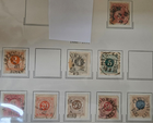 Stamp Sweden 1885-91 #39-40, 42-43, 45-49 used