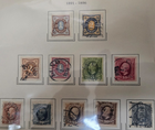 Stamp Sweden 1891-96 #52-54, 56, 58-63 used