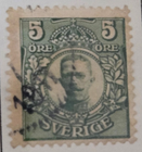 Stamp Sweden 1910-15 #70 used