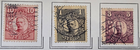 Stamp Sweden 1910-15 #71-73 used
