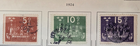 Stamp Sweden 1924 #197-199 used