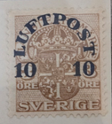 Stamp Sweden 1920 Air Mail #C1 MH