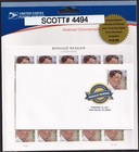Scottt #4494 Ronald Reagan (California Governor) Sheet of 20 Stamps FDC - Sealed