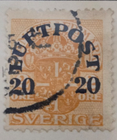 Stamp Sweden 1920 Air Mail #C2 used