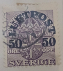 Stamp Sweden 1920 Air Mail #C3 used