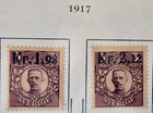 Stamp Sweden 1918 Parcel Post #Q1 & Q2 MH