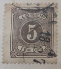 Stamp Sweden 1874 Postage Due J3 used
