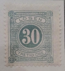 Stamp Sweden 1877 Postage Due J20 MH