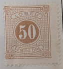 Stamp Sweden 1877 Postage Due J20 MH