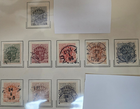 Stamp Sweden 1910-12 Official #O28, O31-O38 used