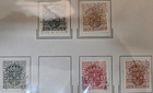 Stamp Sweden 1918-19 Official #O41, O43, O46, O49-O50 used