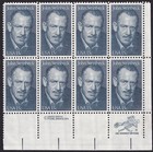 Scott #1773 John Steinbeck Zip Block of 8 Stamps - MNH LR