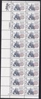 Scott #2036 Sweden Benjamin Franklin Plate Block of 20 Stamps - MNH P#4 LL