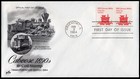 Scott #1905 Railroad Caboose (02/03/1984) Artcraft Coil Pair FDC Chicago IL
