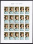 Scott #5852 Betty Ford Sheet of 20 Forever Stamps - MNH UV