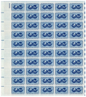 Scott #1070 Atoms for Peace Sheet of 50 Stamps - MNH P#25209 UL