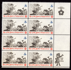 Scott #1477 Posting Broadside Zip Block of 8 Stamps - MNH