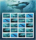Scott #5227a Sharks Sheet of 20 Forever Stamps - MNH