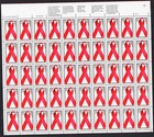 Scott #2806 AIDS (HIV) Sheet of 50 Stamps - MNH