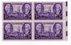 Scott #941 Tennessee Jackson Sevier Block of 4 Stamps - MNH w/selvage