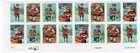 Scott #3004-3007a Santa & Boy Plate Block Of 16 Stamps - MNH LL