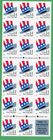 Scott #3268c Hat H Stamp Booklet Pane of 20 Stamps - MNH P#V1213