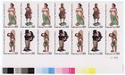 Scott #2243a (2240-43) Wood Carved Figurines Plate Block of 14 Stamps - MNH LR
