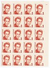 Scott #2168 Margaret Mitchell Gone With the Wind Plate Block of 20 Stamps MNH UR