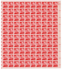 Scott #1045 Benjamin Harrison Liberty Sheet of 100 Stamps - MNH P#26281 UR