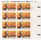 Scott #2147 Bartholdi Statue of Liberty Plate Block of 8 Stamps MNH P#2242-1 UR