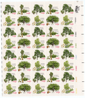 Scott #1767a (1764-67) 1978 Arboretum (Trees) 15¢ Sheet of 40 Stamps - MNH LR