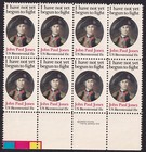 Scott #1789 John Paul Jones (Patriot, UVA) Block of 8 Stamps - MNH
