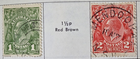 Stamp Australia 1924-30 #62 & #71 used