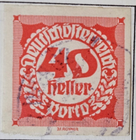 Stamp Austria 1920-21 Postage Due J55 Imperforated used