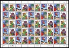 Scott #3111a (3108-3111) Christmas Family Scenes Sheet of 50 Stamps - MNH P#2222