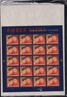 Scott #4031 Amber Alert Full Sheet of 20 Stamps - Sealed Brown