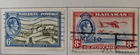 Stamp Bahamas 1938 #107 & 108 used