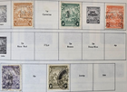 Stamp Barbados 1938-1950 #193A, 194A, 195, 199-200; 1970 #300 & 336 used