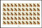 Scott #3031 1999 American Kestrel (Black Date) Sheet of 50 Stamps - MNH P#2222
