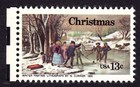 Scott #1702 Christmas Winter Pastime Single Stamp - MNH